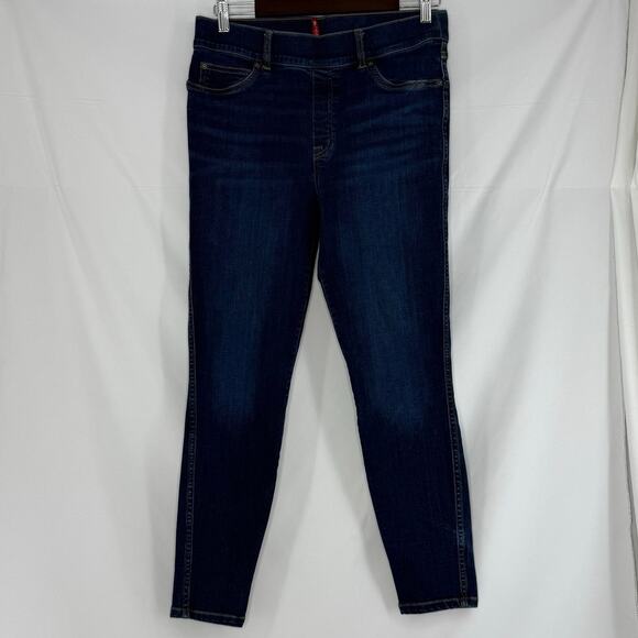 Spanx Womens Skinny Jeans Pull-On Stretch Denim Pants Large Shapewear Leggings - Picture 1 of 4